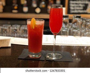 The Islander And Strawberry Peach Bellini