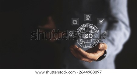 ISO certification and standardization concept