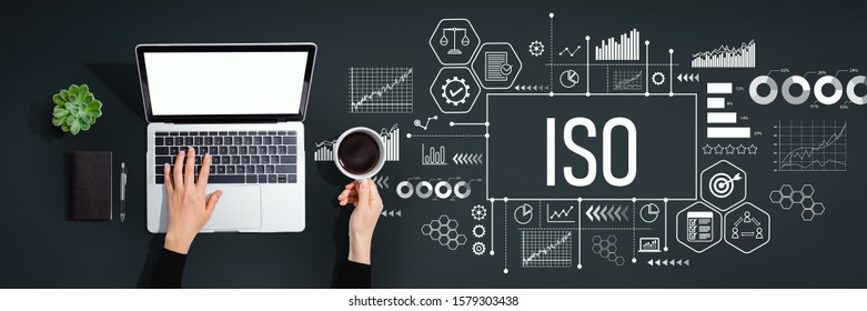 ISO Concept With Person Using A Laptop Computer