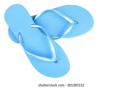 Isolate, Blue Beach Flip Flops