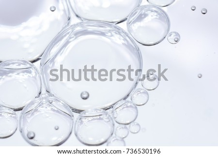 isolate bubbles on white background