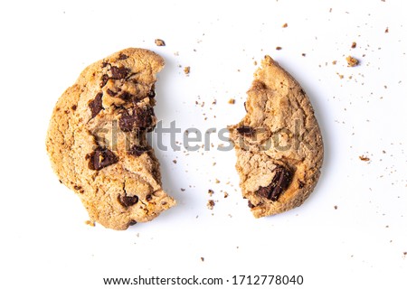 Isolate cookie on white background, With clipping path.
