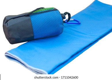 Isolate Of Microfiber Towel For Fitness.