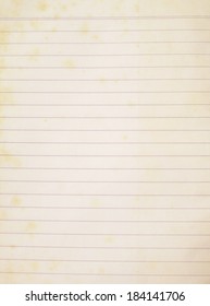 Isolate Old Notebook Paper