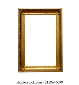 Isolated A4 Golden Frame On White Stock Photo 2150646099 | Shutterstock