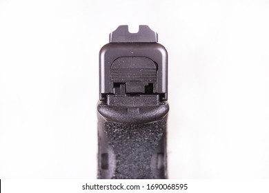 Isolated Background Glock Pistol Closeup