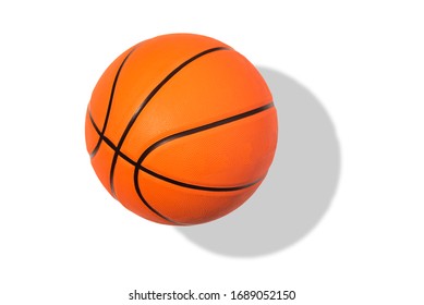 Isolated Basketball On A White Background