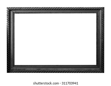 Isolated black picture frame - Shutterstock ID 311703941