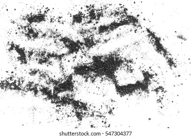 Similar Images, Stock Photos & Vectors of Isolated black powder on a