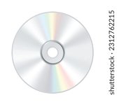 isolated Blank Compact disc CD or DVD