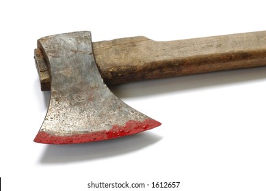 Isolated Bloody Axe