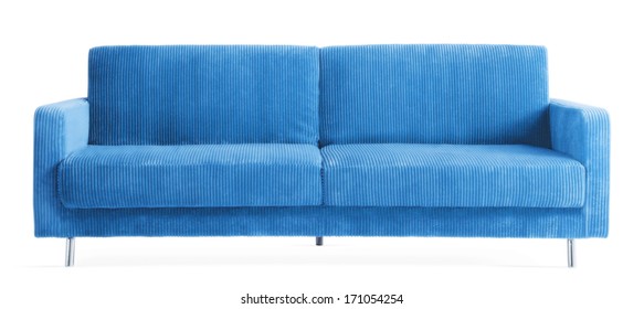 Isolated Blue Couch 