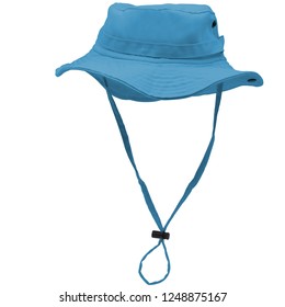 Isolated Blue Toy Explorer Hat On White Background