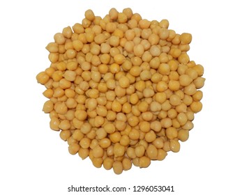 Isolated boiled chickpeas
