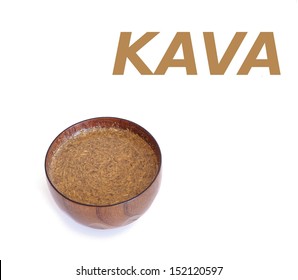 Isolated Bowl Of Kava Drink