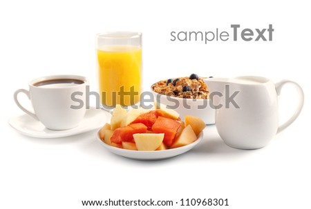 Isolated Breakfast