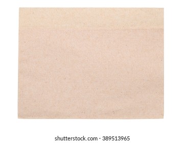 An Isolated Brown Napkin Paper