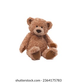 Isolated Brown Teddy Bear Soft Kids Toy - Shutterstock ID 2364175783