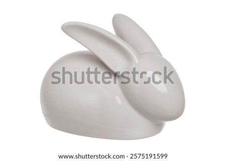Isolated Bunny Sculpture Easter Rabbit