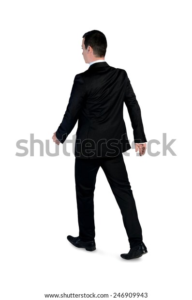 Isolated Business Man Walk Away Stock Photo 246909943 Shutterstock