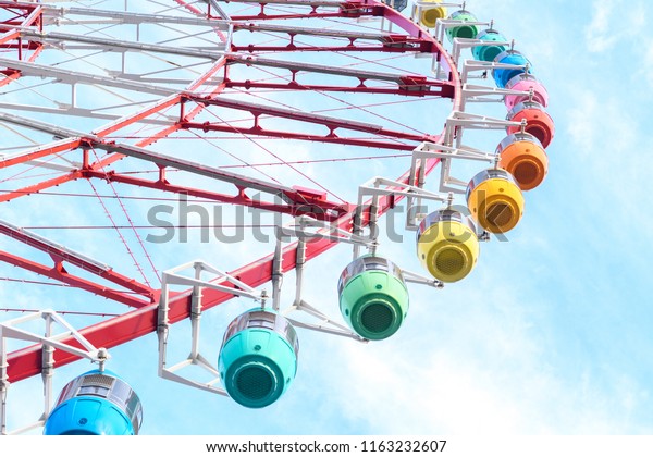 isolated cabins of Ferris\
wheel