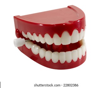 Isolated Chattering Teeth - Clipping Path Included