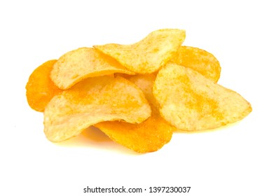 Potato Chips Falling On Heap On Stock Photo 1907864014 | Shutterstock