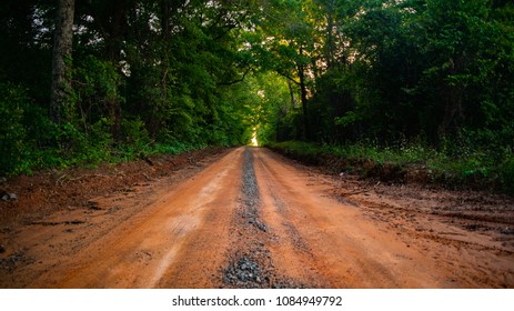 Isolated Clay Road