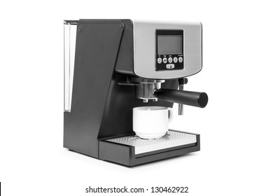 Isolated Coffe Maker On A White Background