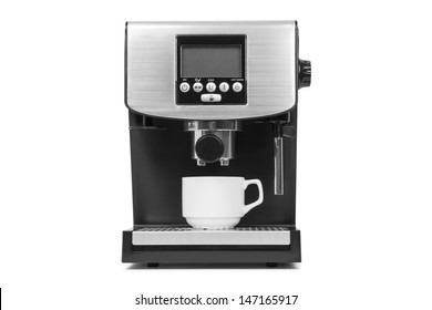 Isolated Coffe Maker On A White Background