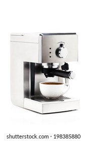 Isolated Coffe Maker On A White Background