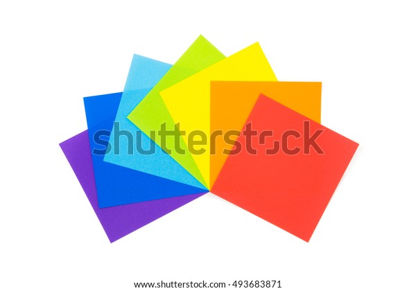 Isolated Colorful Paper Use Fold Origami Stock Photo Edit