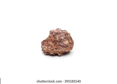 Isolated Conglomerate Stone, One Kind Of Sedimentary Rock