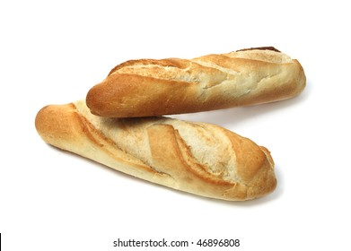  Isolated Cuban Bread On A White Background