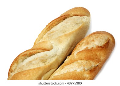  Isolated Cuban Bread On A White Background