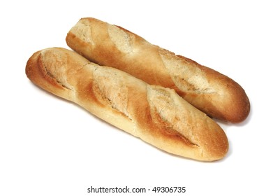  Isolated Cuban Bread On A White Background