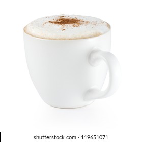 Isolated Cup Of Cappuccino With Foam