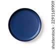 blue plate isolated