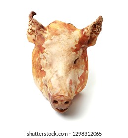 Isolated Dead Head Pig On White Stock Photo 1298312065 | Shutterstock