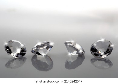 Isolated Diamond Shapes On White Background Stock Photo 2143242547 ...