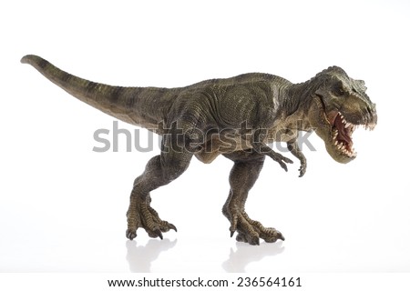 Isolated dinosaur on white background