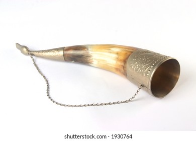 Isolated Drinking Horn