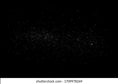 Isolated Dust Dirt Particles Salt Snow Powder Spray. Authentic Black Rough Grunge Distressed Overlay Texture Surface.  - Shutterstock ID 1709978269