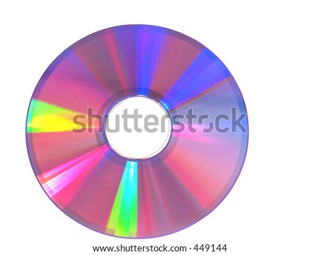 An isolated DVD.
