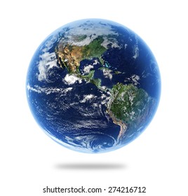 Isolated Earth with Depth of Field Effect - Elements of this Image Furnished by NASA