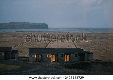 Similar – Image, Stock Photo Young woman over Norwegian fjord