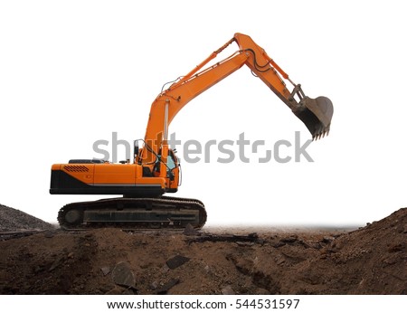 Isolated Excavator