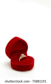 gold ring with box