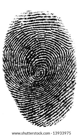 isolated finger print