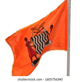 Isolated Flag Of The President Of Zambia